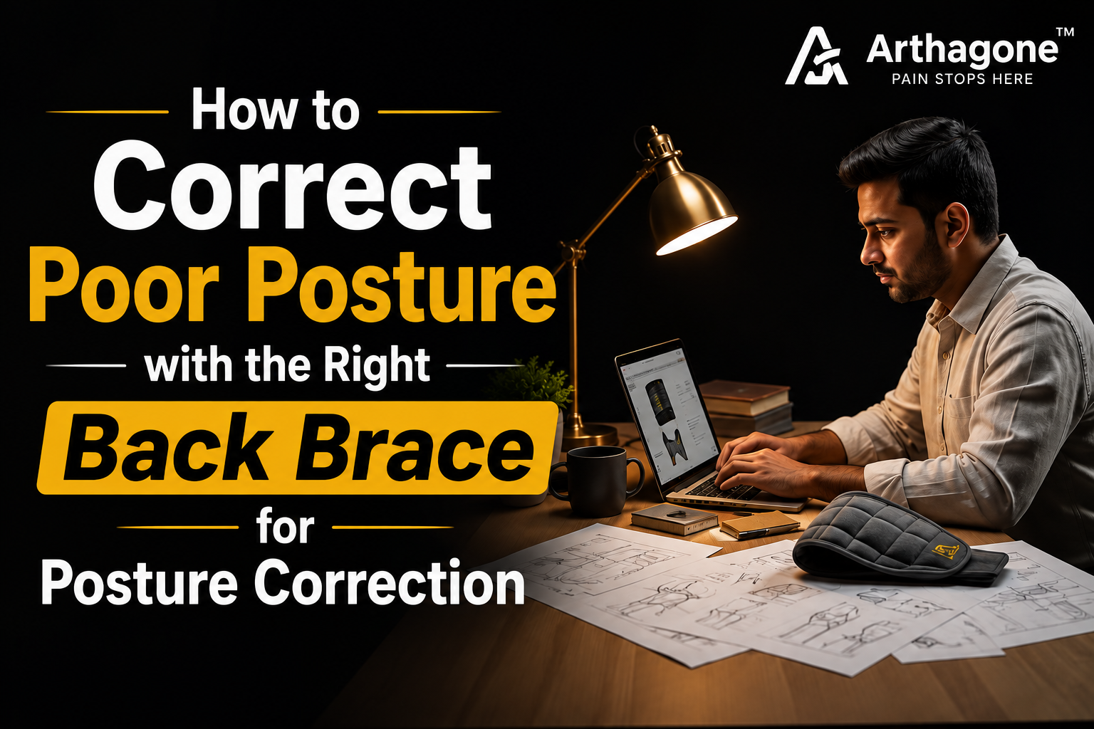 Back brace posture